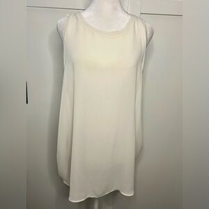 LOFT Cream Sleeveless Top - Size XL